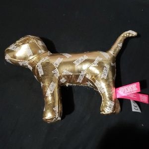 VS Pink Gold Dog Plush